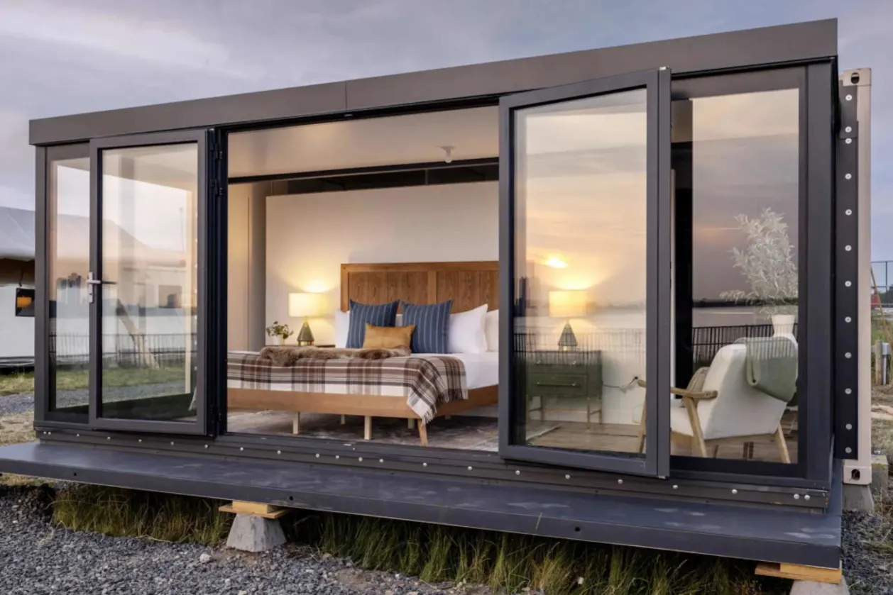 Collective Retreats luxury glamping container